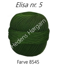 Elisa hæklegarn nr. 5 farve 8545 grangrøn